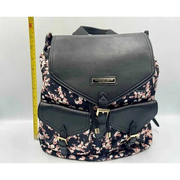 VICTORIA'S SECRET 6 Piece Midnight Rose Travel Make-Up Train Case Backpack NWOT! - Picture 10 of 13